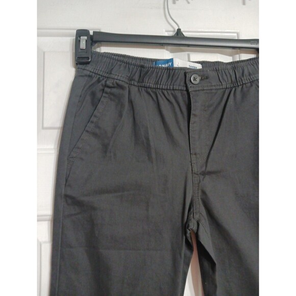 NWT Boys Old Navy Built-in Flex Taper Pants Size L (10-12) Charcoal - Picture 2 of 8